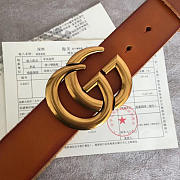GG original calfskin belt 30mm 414516 brown - 3