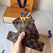 Louis vuitton original damier ebene initials 40mm belt M9609S - 3