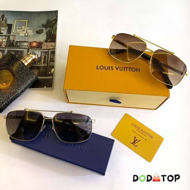 LOUIS VUITTON Polarized sunglasses Metal style - 1