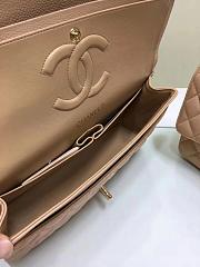 Chanel 1112 Caviar Calfskin Double Flap Bag With Gold/Silver Hardware 25cm Beige - 2