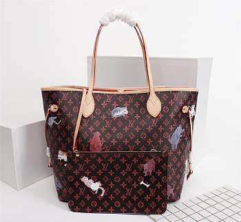 Louis Vuitton Neverfull MM Handbag Monogram M44441
