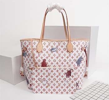 Louis Vuitton Neverfull Handbag Monogram MM
