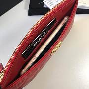 CC grained calfskin pouch A81942 red - 5