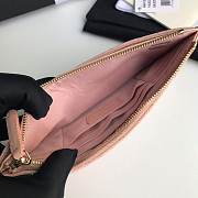 CC grained calfskin classic pouch A81462 light pink - 4