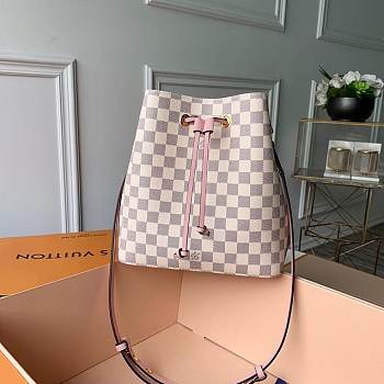 Louis Vuitton Original Damier Azur Neonoe Bag N43569 Pink