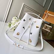 Louis Vuitton Original Epi Leather Love Lock Neonoe Bucket Bag M53237 White - 1