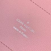 louis vuitton original mahina leather hina pm M53938 pink - 5