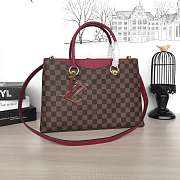 louis vuitton original damier riverside tote bag n40052 burgundy - 1