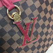 louis vuitton original damier riverside tote bag n40052 burgundy - 6