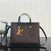 louis vuitton original damier riverside tote bag n40050 black - 1