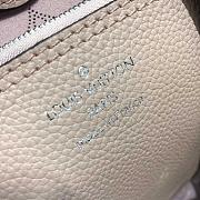 louis vuitton original mahina leather carmel hobo bag M53188 pink - 5