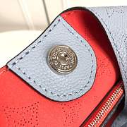 louis vuitton original mahina leather carmel hobo bag M52950 light blue - 3