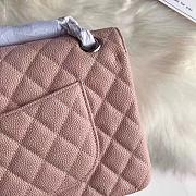 CC original iridescent grained calfskin small flap bag A01113 pink - 2