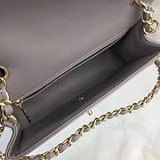 CC original handmade lambskin mini flap bag A69900 grey - 4