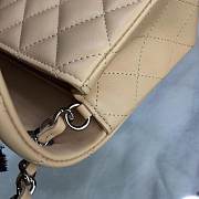 CC original handmade lambskin mini flap bag A69900 apricot - 5