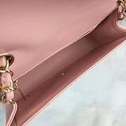 CC original handmade lambskin mini flap bag A69900 pink - 6
