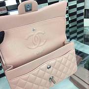 CC original handmade lambskin medium flap bag A01112 pink - 3