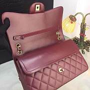 CC original handmade lambskin large flap bag A58600 bordeaux - 5