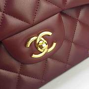 CC original handmade lambskin large flap bag A58600 bordeaux - 4