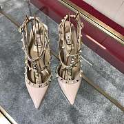 Valentino-Classic rivet single shoes 10cm - 1