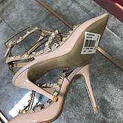 Valentino-Classic rivet single shoes 10cm - 6