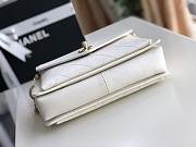 CC original lambskin flap bag AS0707 white - 5