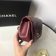 CC original calfskin mini flap bag A91586 bordeaux - 6