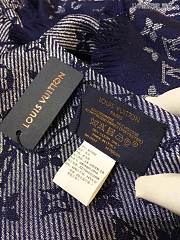 louis vuitton top quality cashmere scarf L571 blue - 3