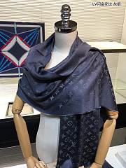 louis vuitton top quality cashmere scarf L571 grey - 5