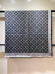 louis vuitton top quality silk scarf L568 grey - 5