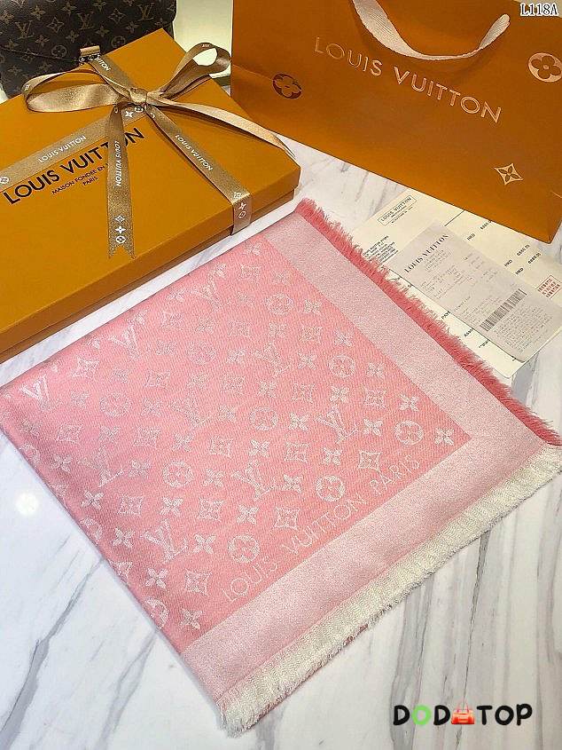 louis vuitton top quality silk scarf L568 light pink - 1