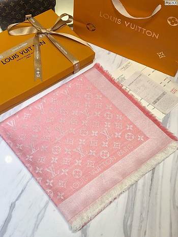 louis vuitton top quality silk scarf L568 light pink