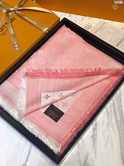 louis vuitton top quality silk scarf L568 light pink - 2