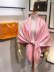 louis vuitton top quality silk scarf L568 light pink - 4