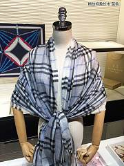 Burberry top quality cashmere scarf B011 blue - 5
