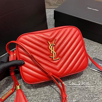 YSL Lou Camera Bag red