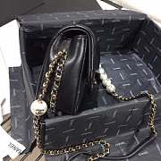 chanel flap bag black with gold hardware - 4