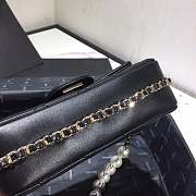 chanel flap bag black with gold hardware - 3