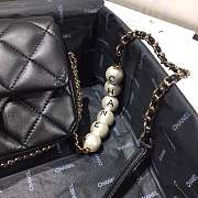 chanel flap bag black with gold hardware - 5