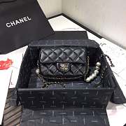 chanel flap bag black with gold hardware - 6