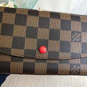 Fancybags Louis Vuitton damier azur emilie brown wallet  - 5