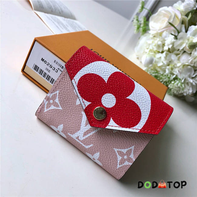 Louis Vuitton Zoe Wallet Monogram Giant Red/Pink - 1