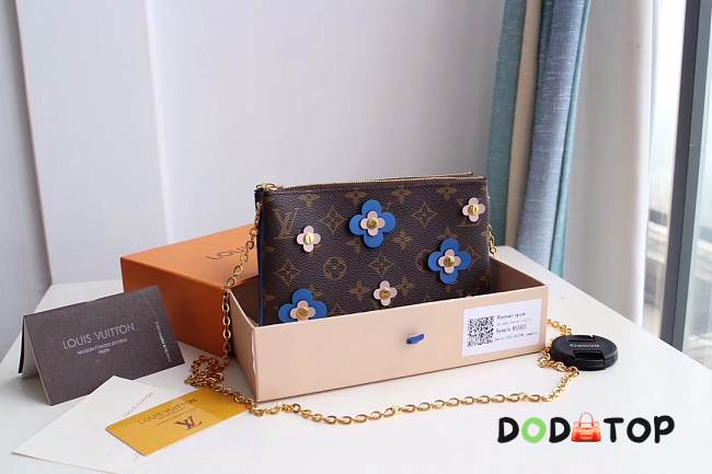 LV Pochette Double Zip Blooming Flowers M63905 blue - 1