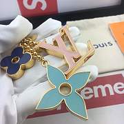 lv pink flower charm - 2