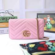 gucci pink flap bag - 1