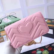 gucci pink flap bag - 6