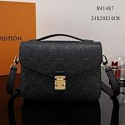 Louis Vuitton Pochette Metis Monogram Empreinte leather Black M41487 - 3
