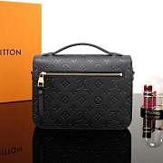 Louis Vuitton Pochette Metis Monogram Empreinte leather Black M41487 - 4