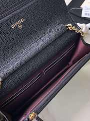 Chanel Caviar Leather in Black WOC Wallet bag with Gold Hardware - 6