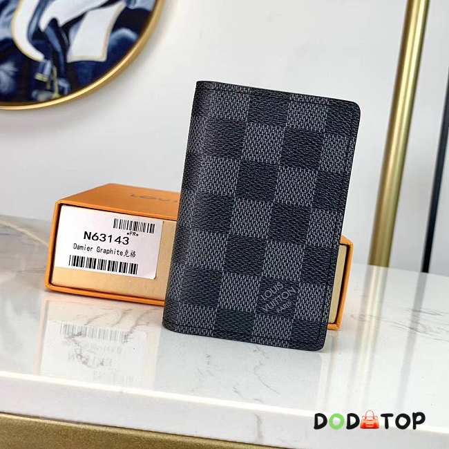 lv black damier wallet - 1